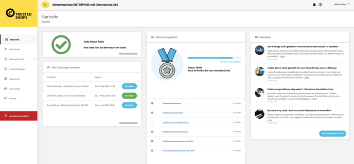 Legal Account Dashboard